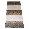 ALFOMBRA ARTESANA PELO NORMAL 70% ALGODON 120X160 CRUDO MARRON