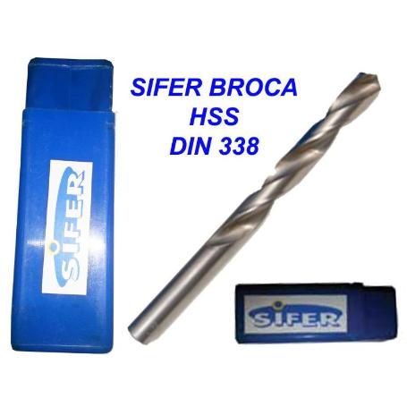 SIFER BROCA HSS DIN 338    2.50 MM (CAJA 10 UNIDADES)