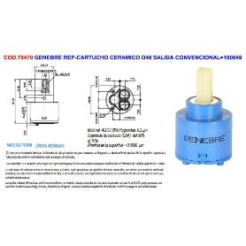 GENEBRE REP-CARTUCHO CERAMICO D40 SALIDA CONVENCIONAL 100049