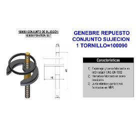 GENEBRE REP-CONJUNTO SUJECCION 1 TORNILLO 100090