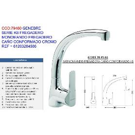 GENEBRE GRIFO K8 MONOMAND FREGADERO C-CONFORMADO CR 61203284566