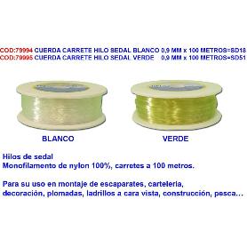 CUERDA CARRETE HILO SEDAL BLANCO 0,9 MM X 100 METROS SD18