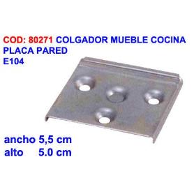 COLGADOR MUEBLE COCINA  PLACA PARED   E104