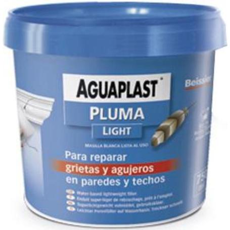 AGUAPLAST PLUMA MASILLA LISTA AL USO TARRO 750 ML 70053-004