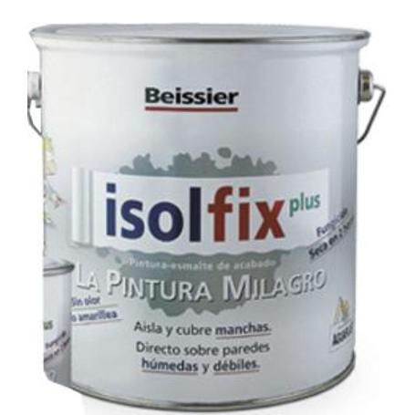 AGUAPLAST ISOLFIX PLUS PINTURA-ESMALTE BLANCO BOTE 4 L 34040-004