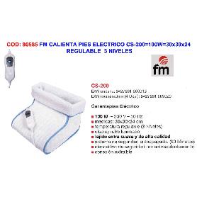 FM CALIENTA PIES ELECTRICO CS-200 100W 30X30X24 REGULA.3 NIVELES