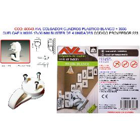 AVL COLGADOR CUELGAFIX BLANCO M995 17X30MM BL 4 UND 3666 (223)