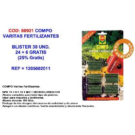 COMPO VARITA FERTILIZANTE BLISTER 24+6 GRATIS 1205002011