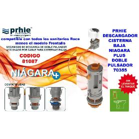 PRHIE DESCARGADOR CISTERNA BAJA NIAGARA PLUS DOBLEPULSADOR 70355