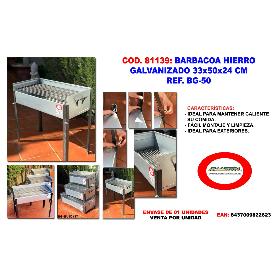 BARBACOA HIERRO GALVANIZADO 33 X 50 X 24 BG-50