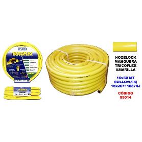 HOZELOCK MANGUERA TRICOFLEX AMARILLA 15  ROLLO 50 M 116874J