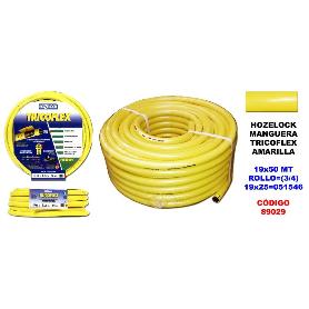 HOZELOCK MANGUERA TRICOFLEX AMARILLA 19  ROLLO 50 M 051546