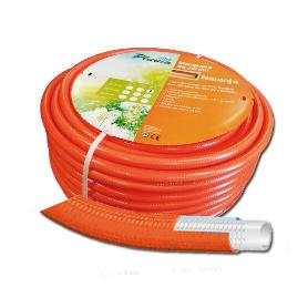 PLUVIA MANGUERA NARANJA FLEXIVEL TRENZADA 15 Ø X 50 M.  ( 1-2 )