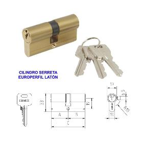 MCM CILINDRO SERRETA EUROPERFIL E-60 30X30 R-15 LAT (1301-2501)