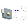 MCM CERRADURA SOBREPONER 2524P-  80-DCHA PINTADA CILINDRO PERFIL