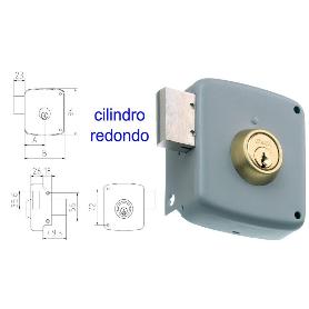 MCM CERRADURA SOBREPONER 2524PR-100-DCHA PINTADO CLINDRO REDONDO