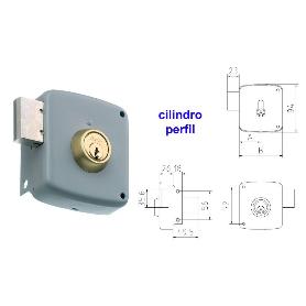 MCM CERRADURA SOBREPONER 2524P-100-DCHA PINTADA CILINDRO PERFIL