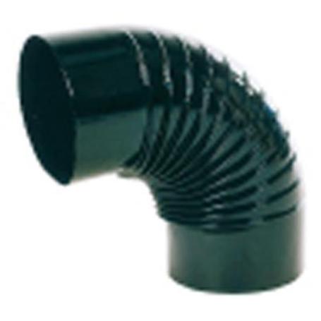 ESTUFA CODO VITRIFICADO NEGRO 850º RIZADO 90º DE 150 CV15090(05)