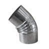 ESTUFA CODO GALVANIZADO RIZADO 45º DE 100 CG10045(04)
