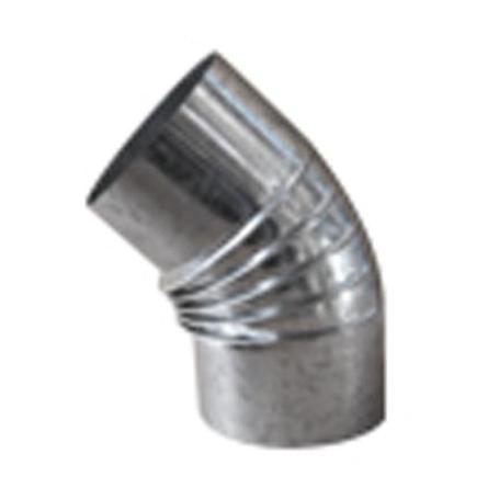 ESTUFA CODO GALVANIZADO RIZADO 45º DE 150 CG15045(05)