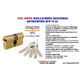 MCM CILINDRO SEGURIDAD ANTIBUMPING BPS 33-33