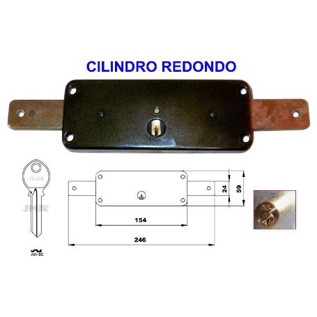 AVL CERRADURA 8011-A  HP PERSIANA CILINDRO REDONDO