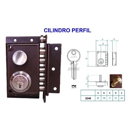 AVL CERRADURA ANTIPALANCA 2240 DRCHA PINTADA EUROPERFIL 50 MM