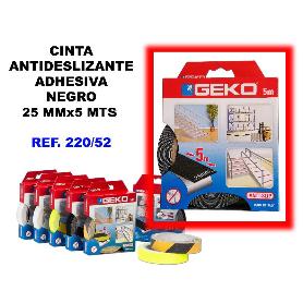 CINTA ANTIDESLIZANTE ADHESIVA 25MMX  5MT.NEGRA 220-52