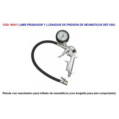 LAMS PROBADOR Y LLENADOR DE PRESION DE NEUMATICOS REF.1543