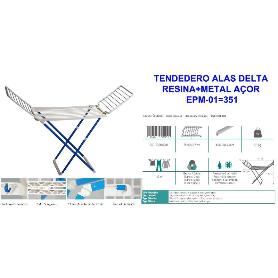 TENDEDERO ALAS DELTA RESINA+METAL AÇOR EPM-01 351 (CAJA 2 UNIDADES)