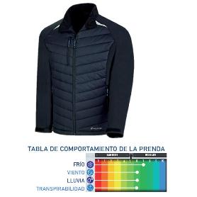 MARCA ROPA ABRIGO CHAQUETA SOFTSHELL HIBRIDO NEGRO XL 288CSHXL