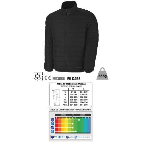 MARCA ROPA ABRIGO CHAQUETA PLUMAS NEGRA XL 288CTPNXL