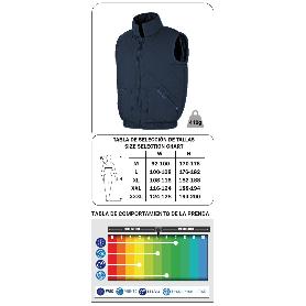 MARCA ROPA FRIO CHALECO ROMBOS BALDER AZUL MARINO M 288VERAM