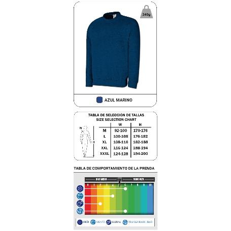 MARCA SUDADERA AZUL MARINO L 1288JSAL