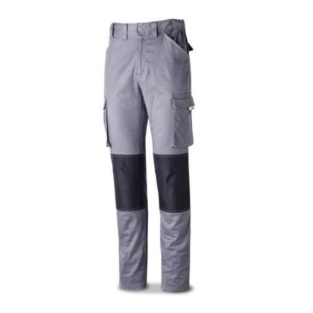 MARCA PANTALON ALGODON STRECH GRIS REFUERZO NEGRO 38 588-PSTRG38