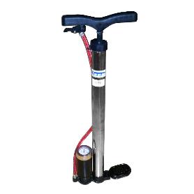 SIFER BOMBA BICICLETA 38 X 45 C- MANOMETRO INOX  WTO312005