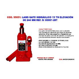 LAMS GATO HIDRÁULICO 20 TN ELEVACIÓN 244 MM REFSI O0001-20T