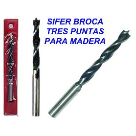 SIFER BROCA TRES PUNTAS PARA MADERA   4