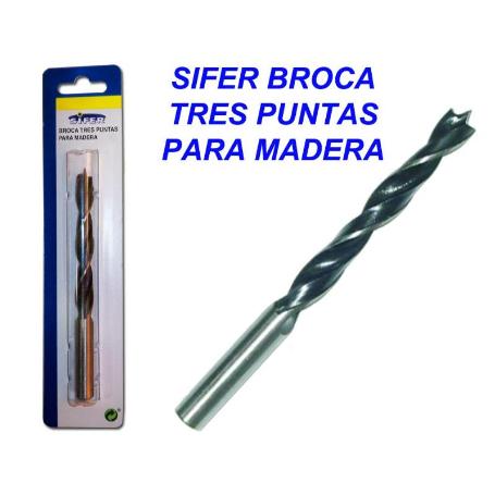 SIFER BROCA TRES PUNTAS PARA MADERA 14