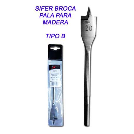 SIFER BROCA DE PALA PARA MADERA 35        TIPO B