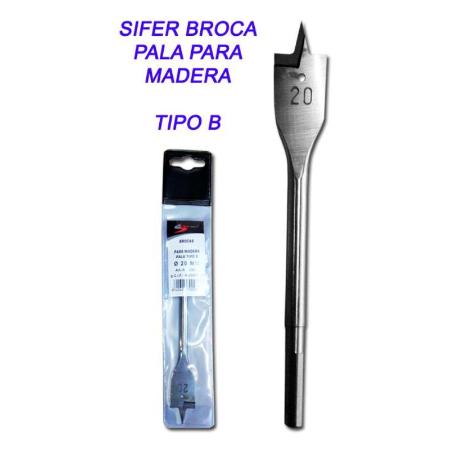 SIFER BROCA DE PALA PARA MADERA   6        TIPO B