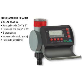 PLUVIA PROGRAMADOR RIEGO   8 PROGRAMAS DIGITAL  PLSD21002