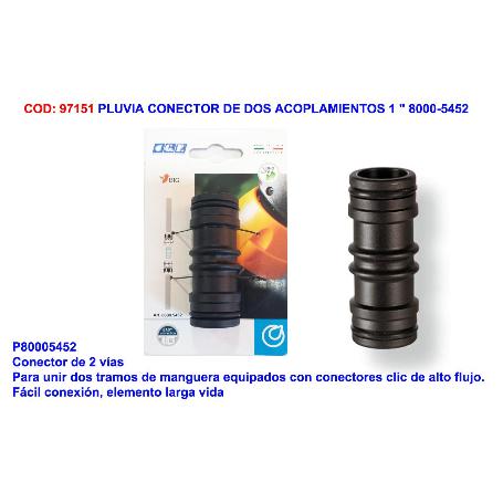 PLUVIA-GF CONECTOR DE DOS ACOPLAMIENTOS 1   5452