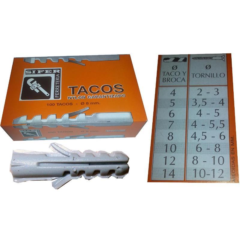 Taco Nylon 6 mm gris