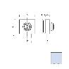 CERRADURA CBM 2003 PUERTA CRISTAL LLAVE TUBULAR