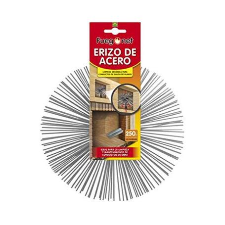 ERIZO DESHOLLINADOR ACERO 200MM