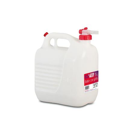 BIDON LIQUIDOS 5L. CON GRIFO BLANCO