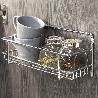 EMUCA LOTE DE 3 ESTANTES ESPECIEROS PARA MUEBLES DE COCINA SUPRA, ACERO, CROMADO
