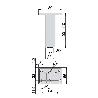  PIE REGULABLE PARA MUEBLE SMARTFEET, CENTRAL, REGULABLE 100 - 110 MM, PLÁSTICO, CROMADO