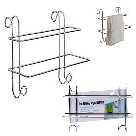 PERCHERO PUERTA TOALLAS DOBLE 14X20X39 CM